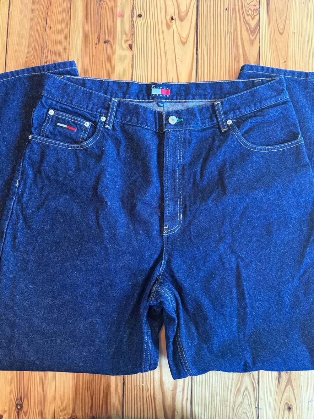 Tommy Jeans Vintage Denim Jeans 40x32 Dark Wash Straight Leg